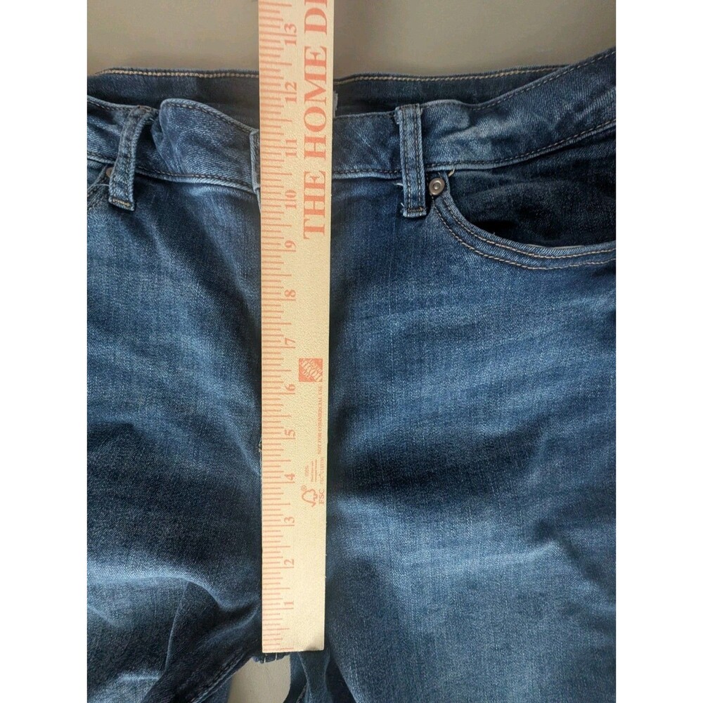 Sonoma Goods For Life Bermuda Shorts Women 16 Blue Denim Cotton Cuffed High-Rise - Picture 13 of 16